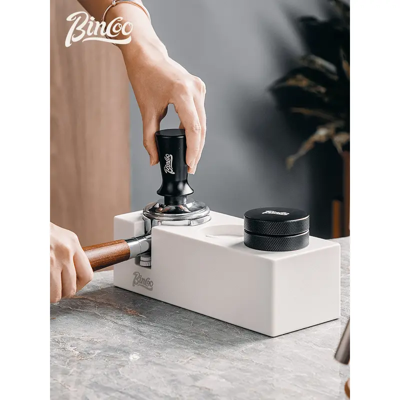 bincoo espresso tamper holder espresso tamper mat coffee tamping station coffee filter tamper holder for barista tool home kitchen office counters details 1