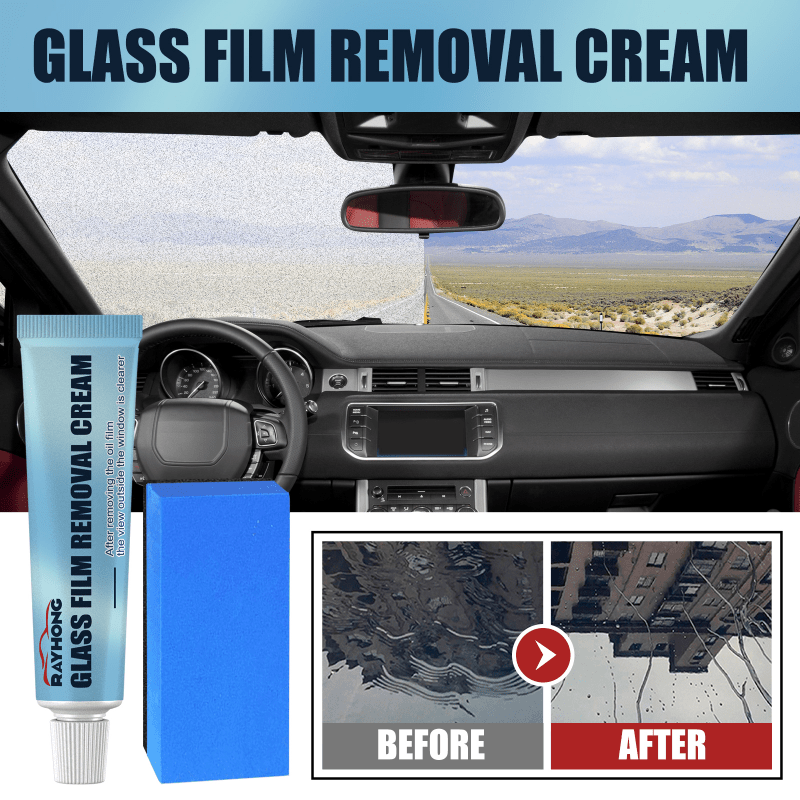 Brigade car front windshield oil film remover heavy degreasing film