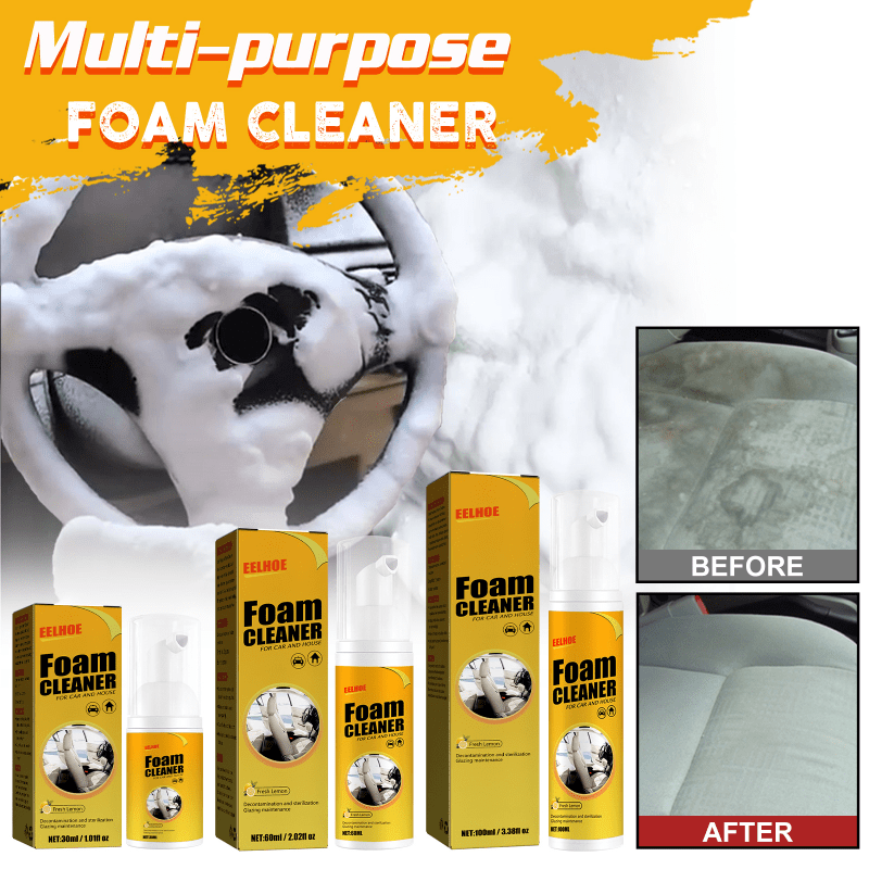 Mishuowoti Car Interior Fabric Cleaning Agent Multi Purpose Automotive  Interior Fabric Cleaning Agent Spray Supplies Strong Decontamination Car  Interior Ceiling Leather Seat Cleaner Foam 60ml 