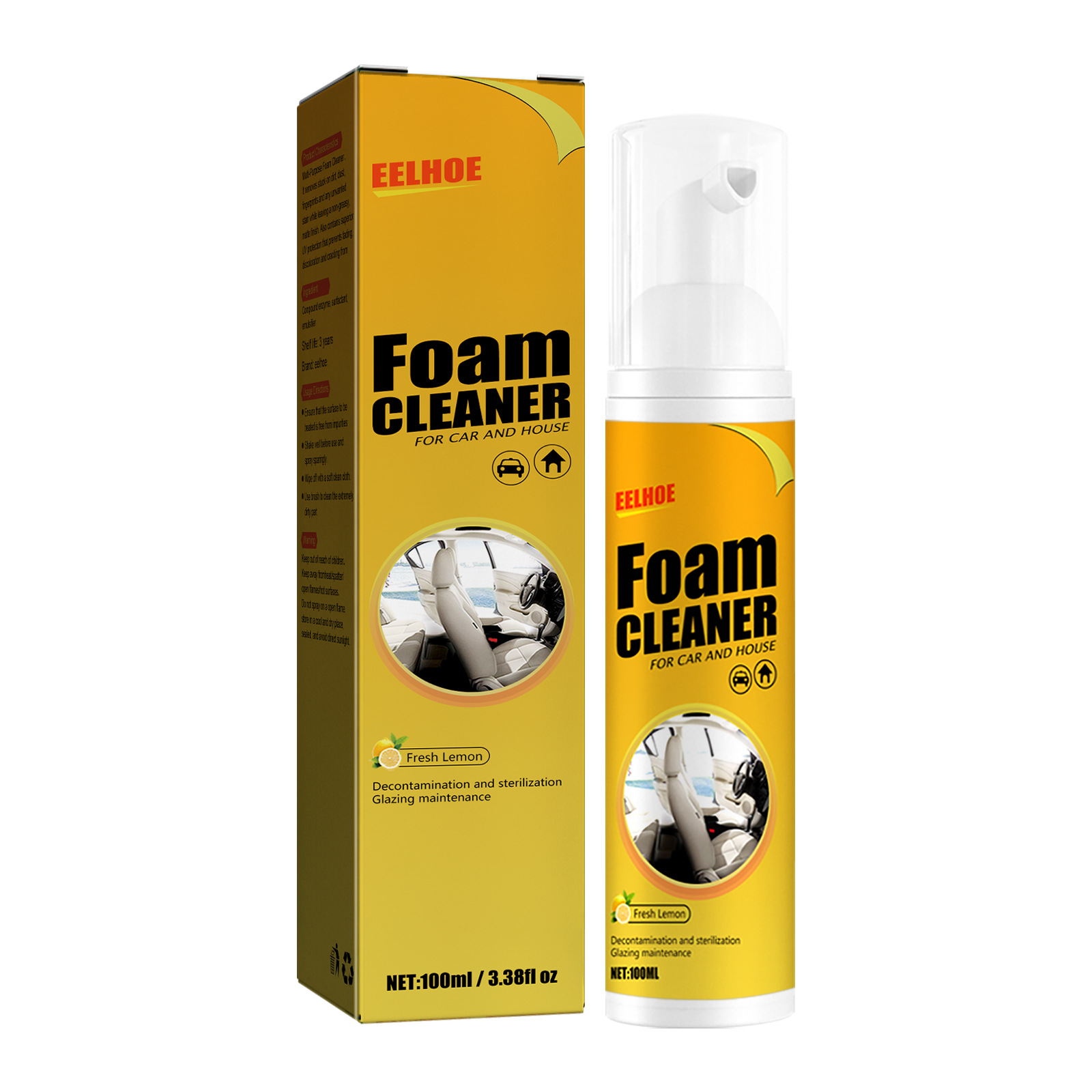 Car Foam Cleaner Spray Multifunctional Leather Steering - Temu