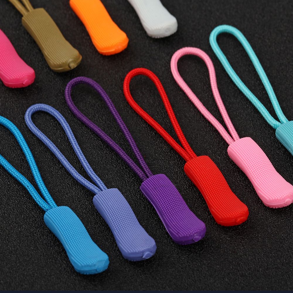 Colorful Zipper Pull End Fit Rope Tag Fixer Zip Cord Tab