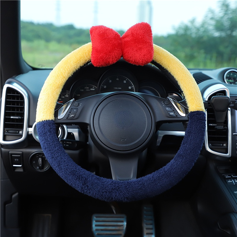 mickey mouse cute car accessories steering wheel cover interior for women  girl for seasons