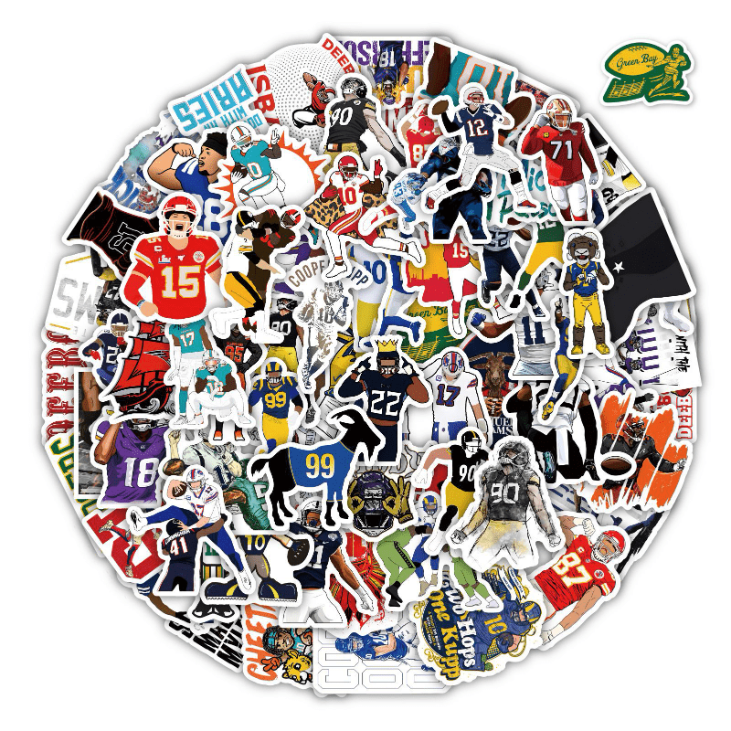 Deals on 100Pcs Football Character Stickers - Our Store