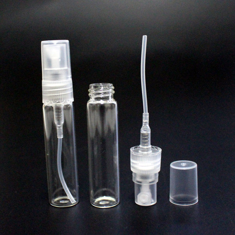 Transparent CLEAR GLASS PERFUME TESTER BOTTLE ( 5ML), Cylindar
