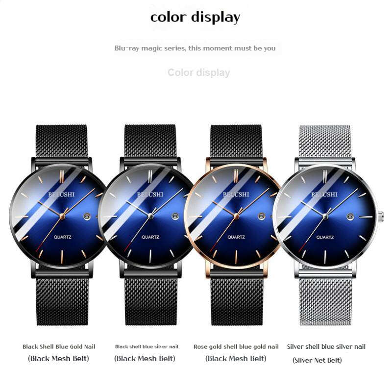 Light and Slim Digital Watches for Women, Black Rosegold