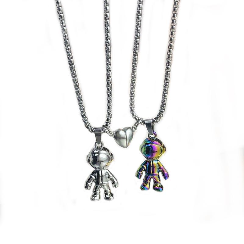 Magnetic Necklace Astronaut for Her/Him