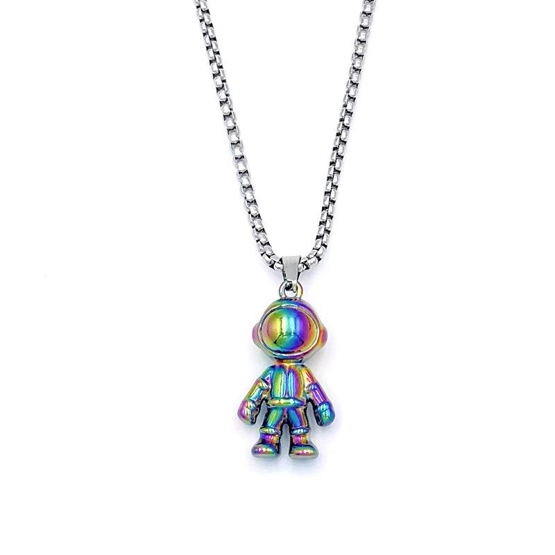 Mutual Attraction Magnetic Spaceman Necklaces, Matching Couple