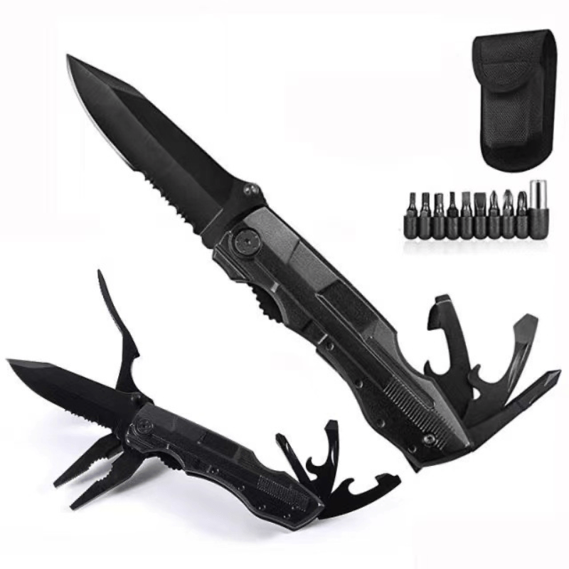 14 In 1 Portable Multitool Stainless Steel Pliers Knife Screw Driver More  Perfect For Outdoor Adventures, Today's Best Daily Deals