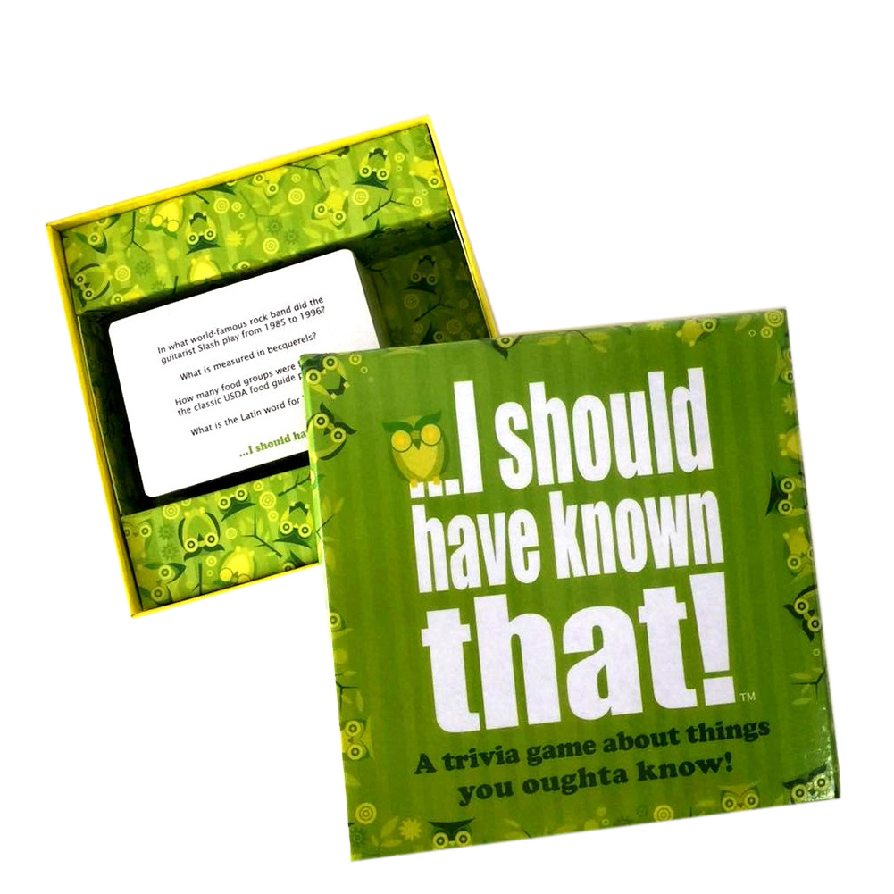 I Should Have Known That Trivia Game, Playing Card Games, Interactive Game,  Family Party Cards Board Games | High-quality & Affordable | Temu