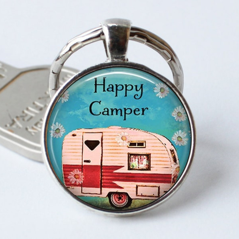 Porte-clés Camper Trailer, Cadeaux Campers Camping