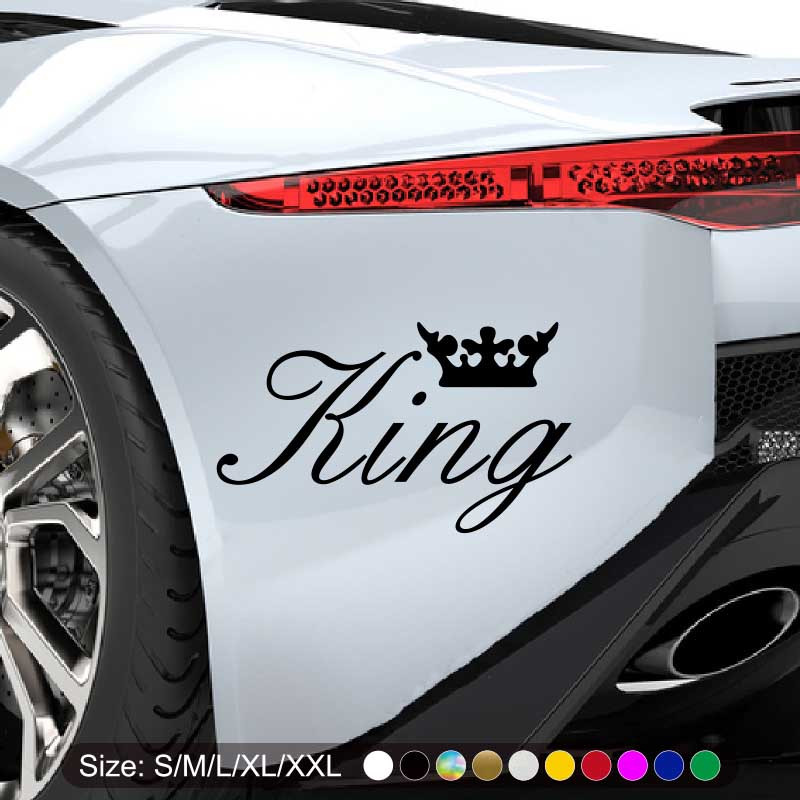 King Car Sticker Add Style Personality Vehicle Waterproof - Temu