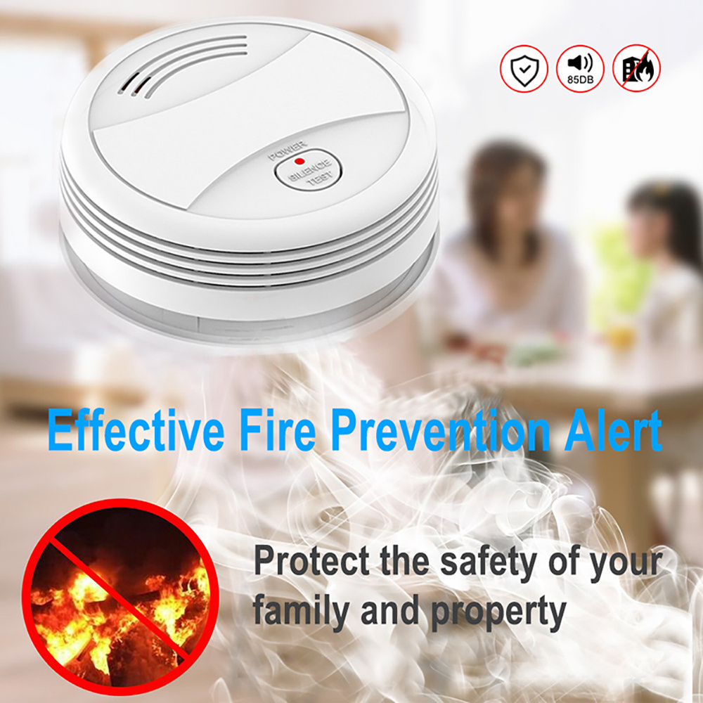 WIFI Smoke Detector Sensor 80DB Alarm Fire Protection Home