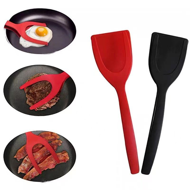 1 Multifunctional Spatula Grip Food Flip, Fried Egg Tong, Toasted