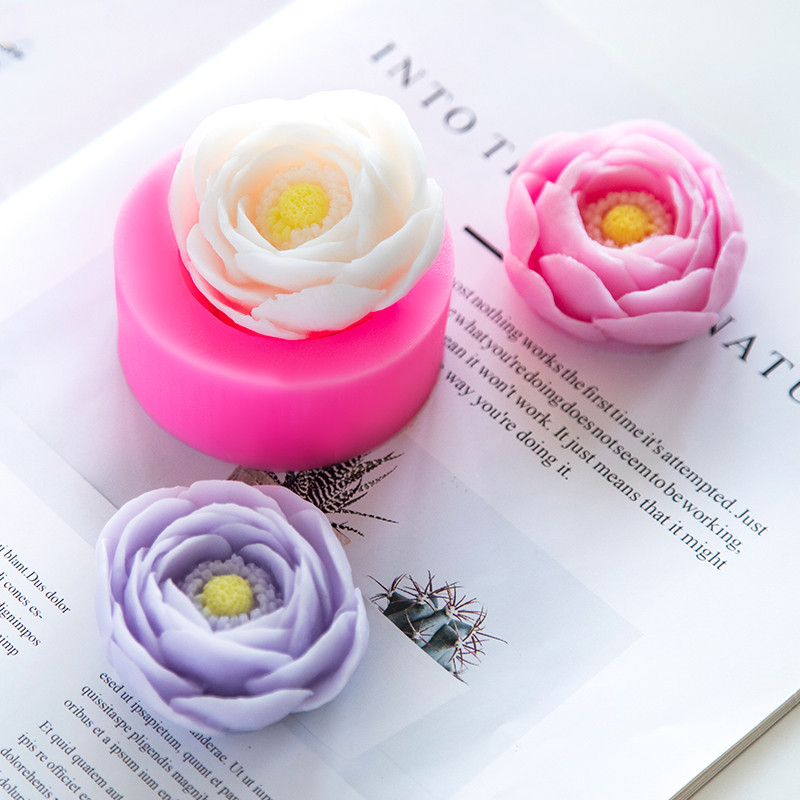 Peony Flower Silicone Mold Silicone Can Be Used To Make - Temu