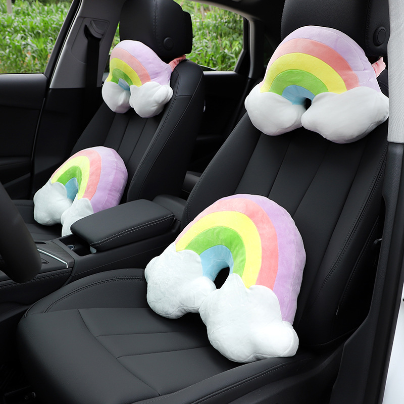 New Car Car Plush Headrest, Backrest, Neck Protection Pillow