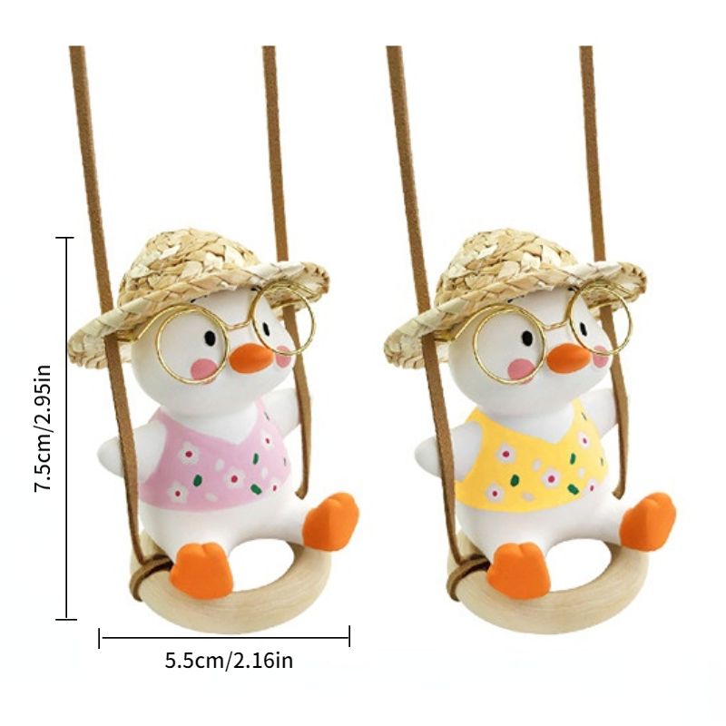 Car Pendant Cartoon Cute Glasses Duck Aromatherapy Stone Hanging With Swing Decoration For Car Accessories - Automotive - Temu Car Pendant Cartoon Cute Glasses Duck Aromatherapy Stone Hanging With Swing Decoration For Car Accessories - Automotive - Temu