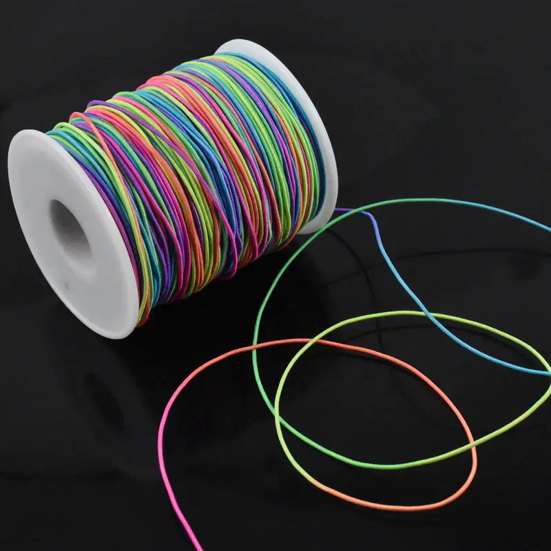  1mm Rainbow Elastic Cord Beading Thread Stretch String