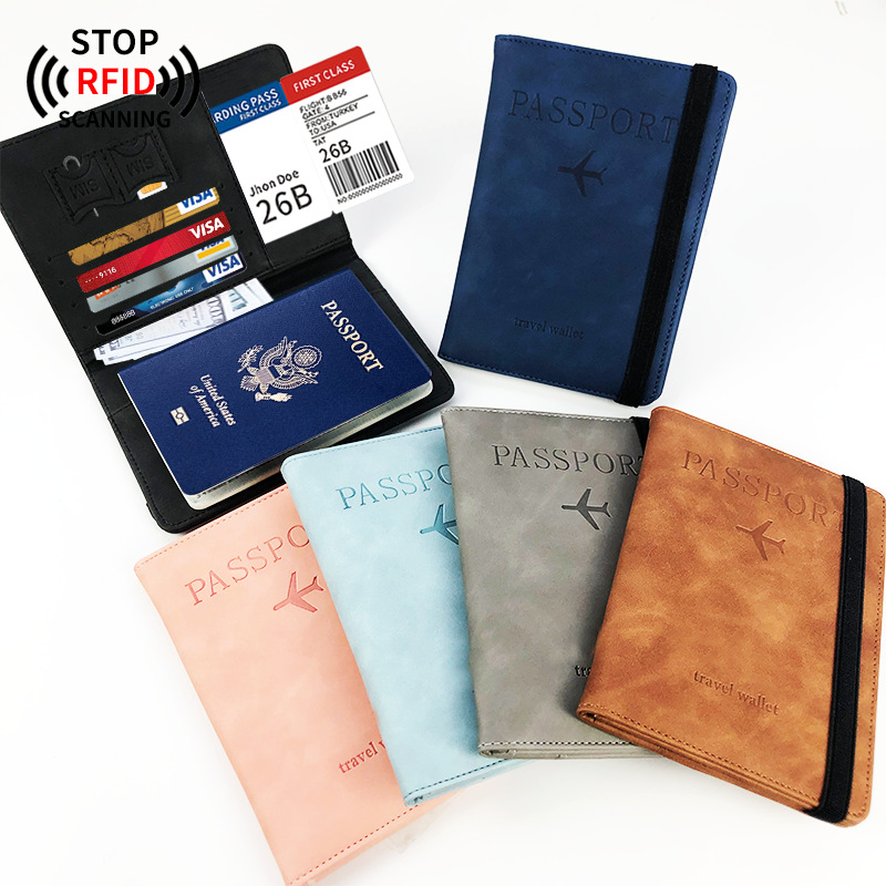 New Passport Holder Passport Wallet Rfid Blocking For Men And Women Designer  Passport Cover - Temu Germany