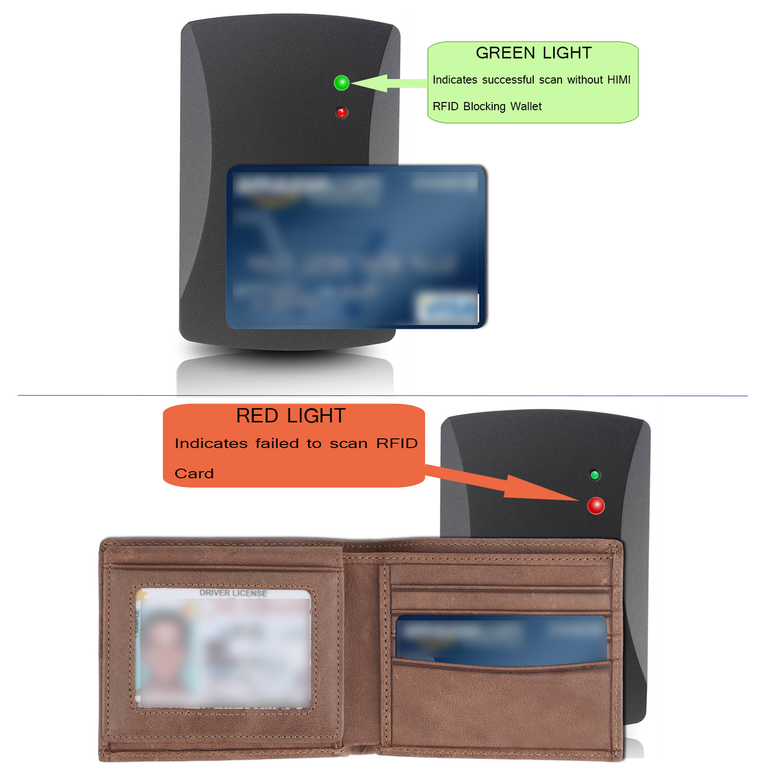 Men's Rfid Blocking Bifold Wallet Soft Genuine Leather Brown Western