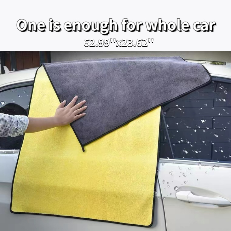 Car Wash Towel Microfiber Towel 100x40cm Thick Plush Car Care Detailing  Super Absorption Vehical Whole Body Car Wash Accessories - Price history &  Review