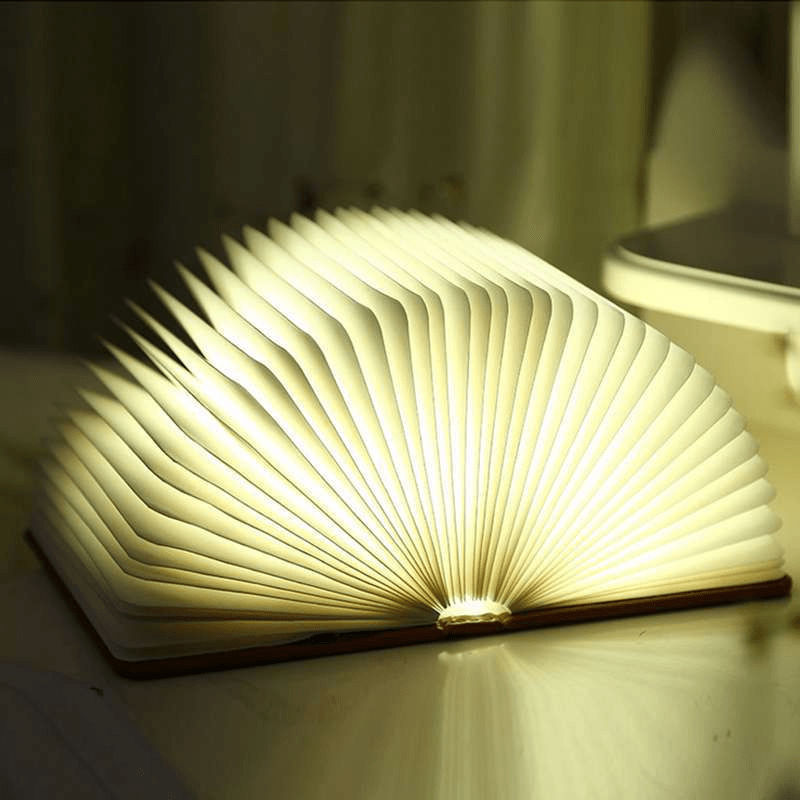 Klappbare Buchlampe Aus Holz, Magnetische Led-buchlampen