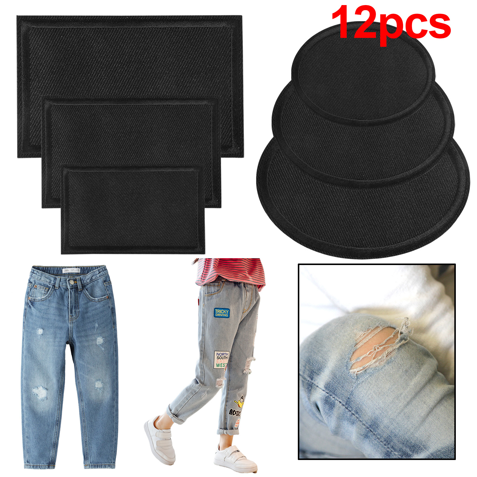 Iron-on Repair Patch, Denim Patches For Jeans Kit By, 100% Cotton Denim  Iron-on Repair Patch, Jeans And Clothing Repair And Decoration Kit - Temu  Austria