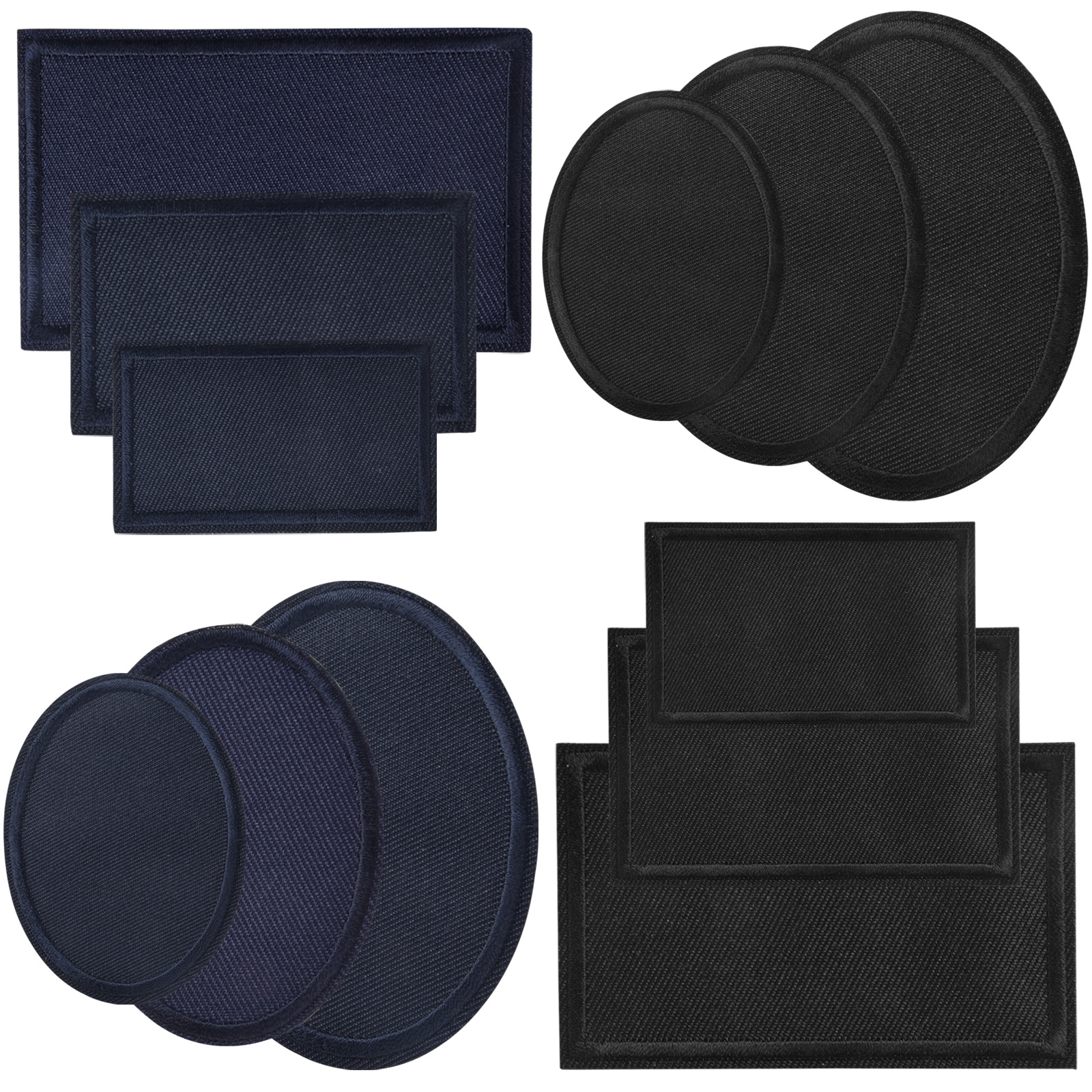  3 x 4.1 12 Pieces Black Denim Iron on Patches for Clothing  Repair, Denim Patches for Jeans Kit, Iron for Jeans & Clothing Repair :  Arts, Crafts & Sewing