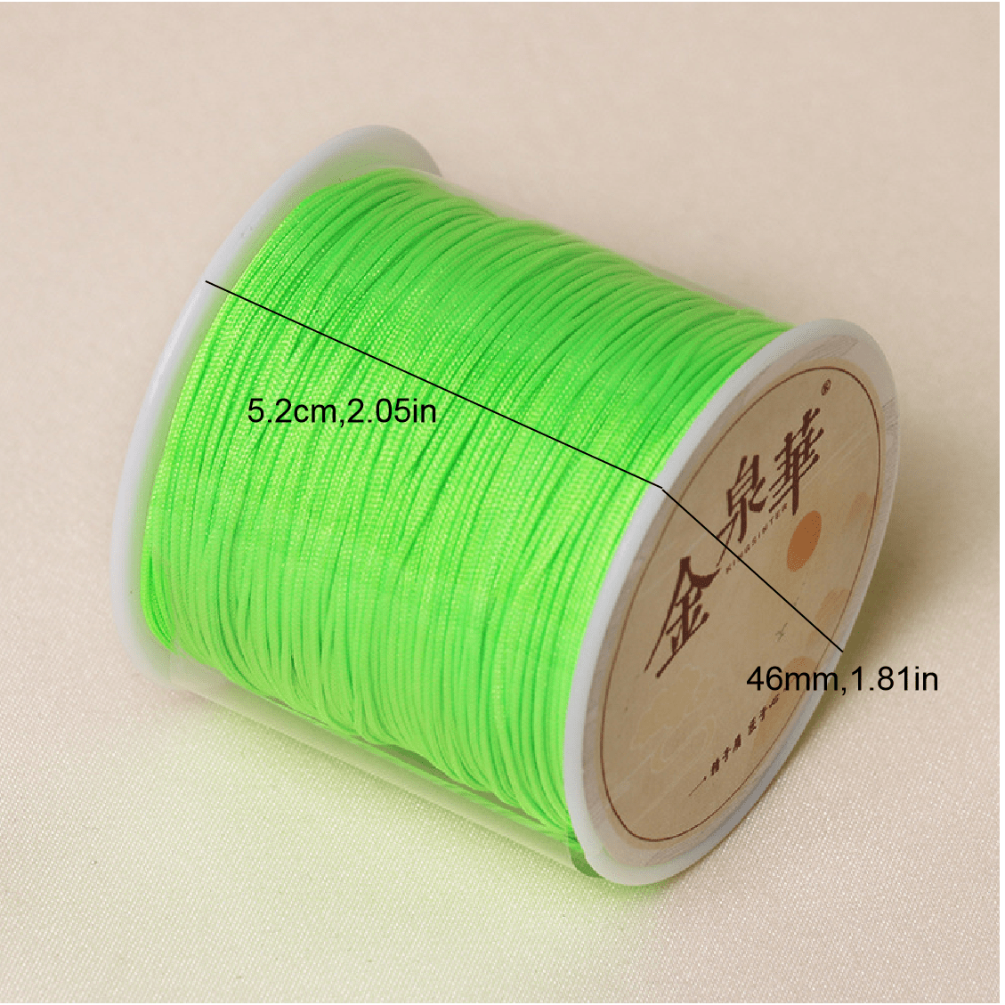 Nylon Rope Lowblack Nylon Cord 0.8/1.0mm - Jewelry Making & Macrame Thread