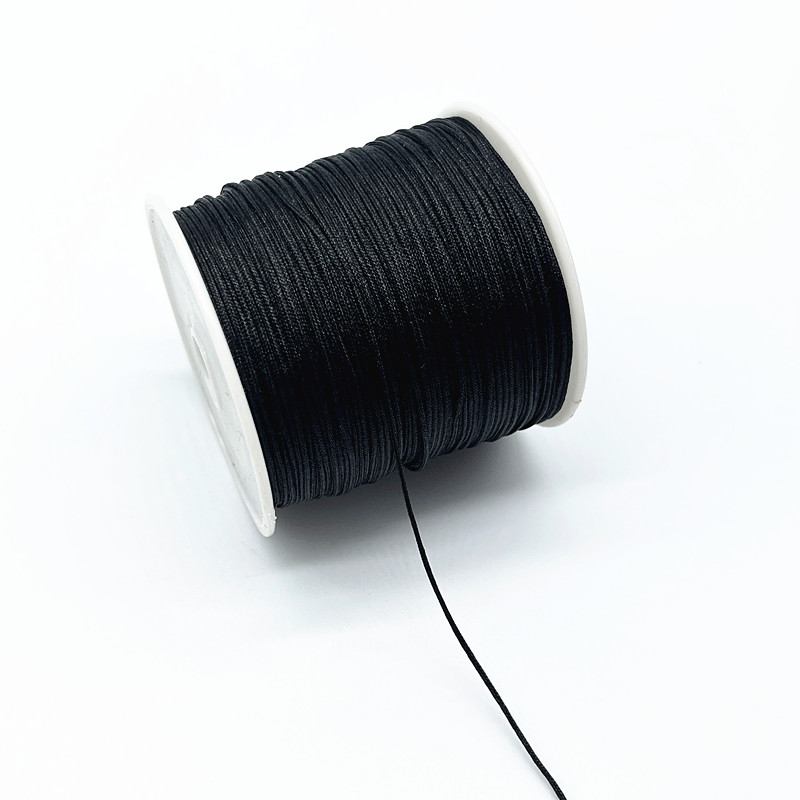1mm BLACK Chinese Macrame Cord Thread Nylon Beading Cord ,Chinese