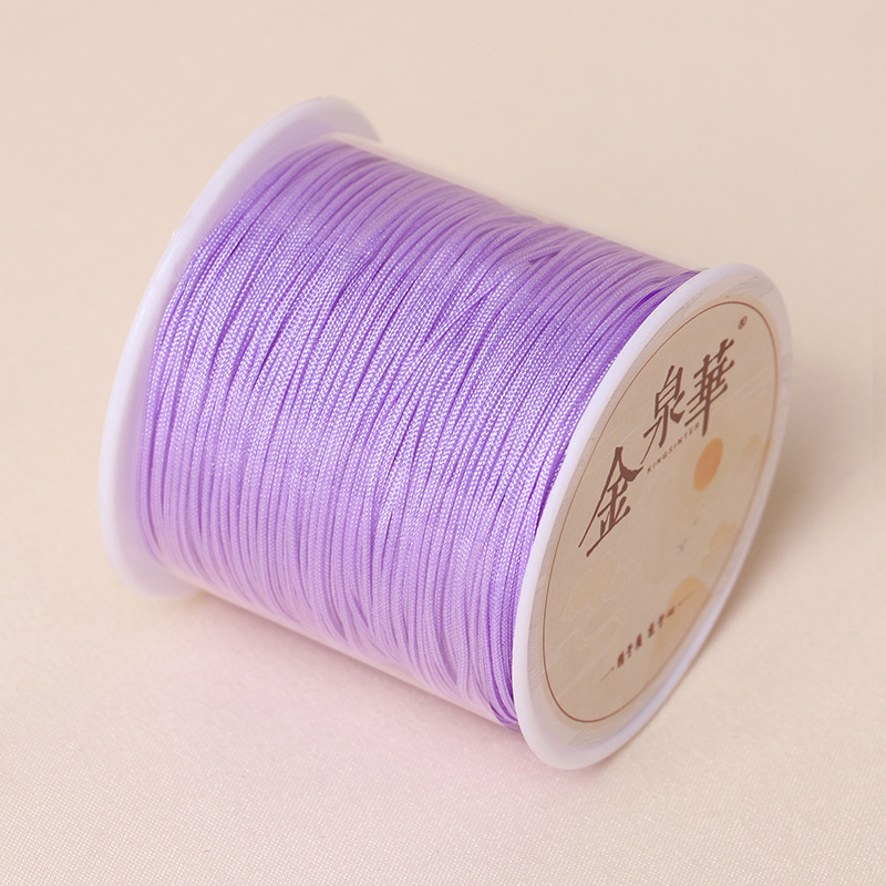 PH PandaHall 1 Roll 88 Yards 1mm Waxed Polyester Cord String Thread Korean  Waxed Cord Beading Thread Craft Cord for Jewelry Bracelets Craft Making  Macrame Supplies (Purple) : : Home & Kitchen