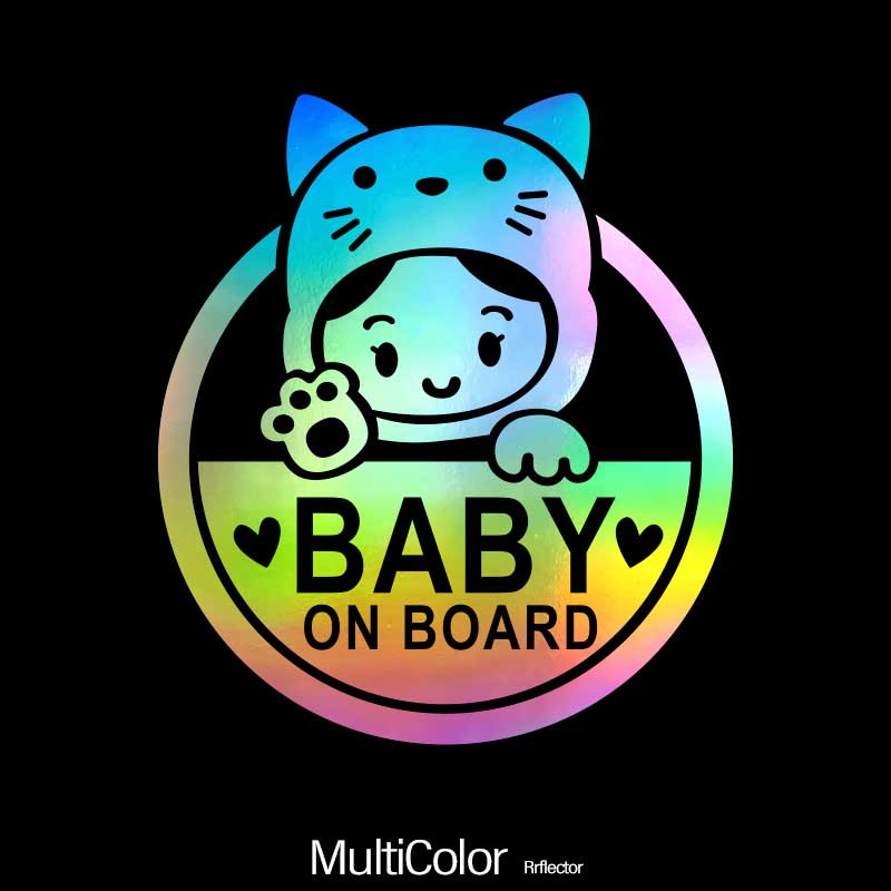 2023 Design- Baby on Board Sticker Sign (3 Pack), Baby Board, Baby car  Sticker, Baby car Decal, US Department of Transportation Recommend Color 