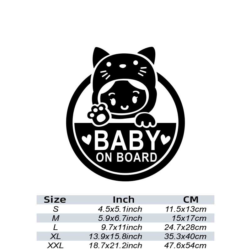 KIDS ON BOARD Baby on Board Decals Warning Sticker Skateboard Motorcycle  Car Stickers Black/Silver,19cm*8cm - AliExpress