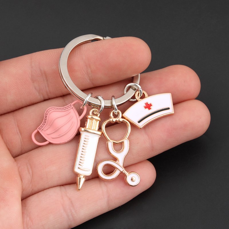 nurse keychain and straw toppers Metal Beaded Keychain - clothing &  accessories - by owner - apparel sale - craigslist