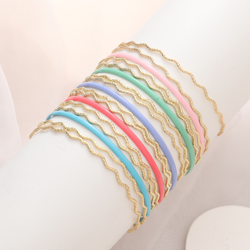 4 Pcs Bangle Bracelet Set Stackable Hand Jewelry For Women & Girls Party/  Nightclub Jewelry Accessories