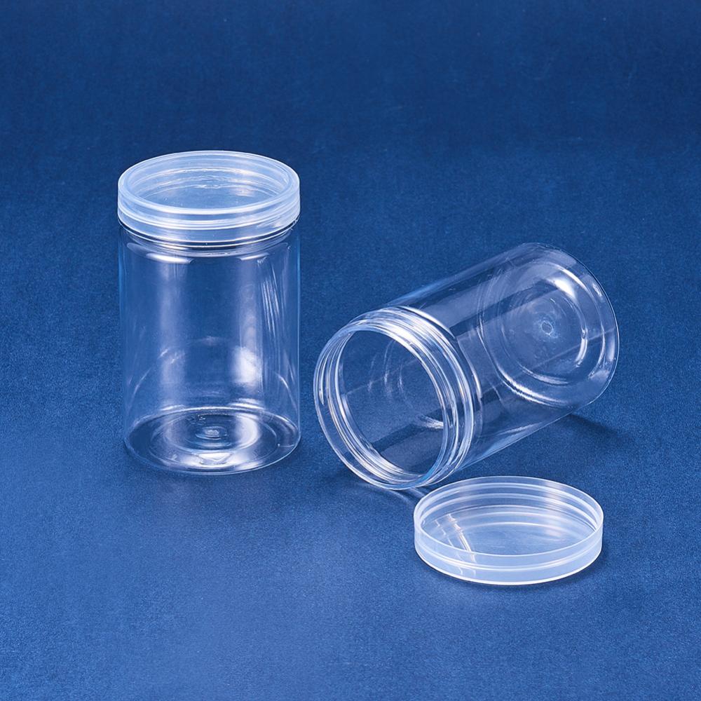  Empty - 12 recipientes de plástico transparente con tapa para  productos de belleza, manualidades y otros : Arte y Manualidades