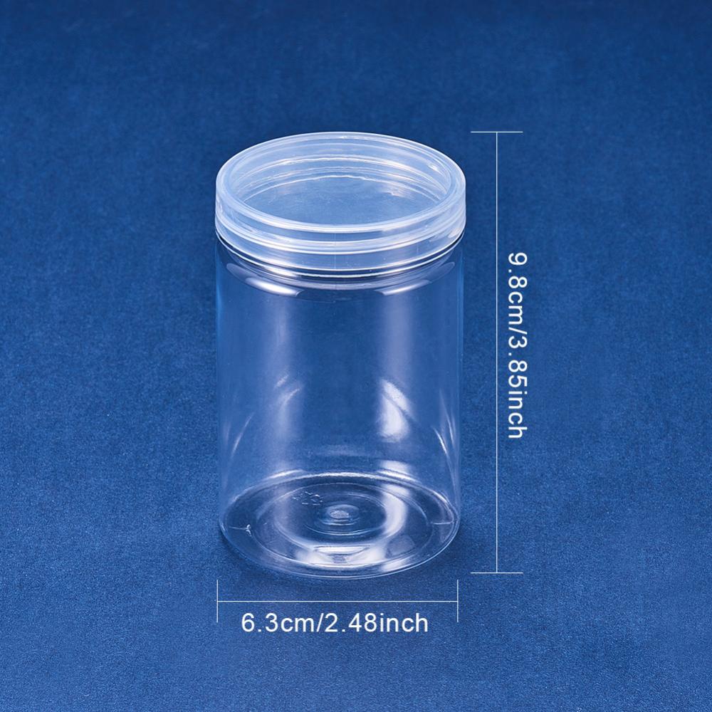 12 Pack Small Plastic Containers with Lids Clear Plastic Favor Storage Jars  Wide Mouth for Beauty Products (2 Ounce, Clear)