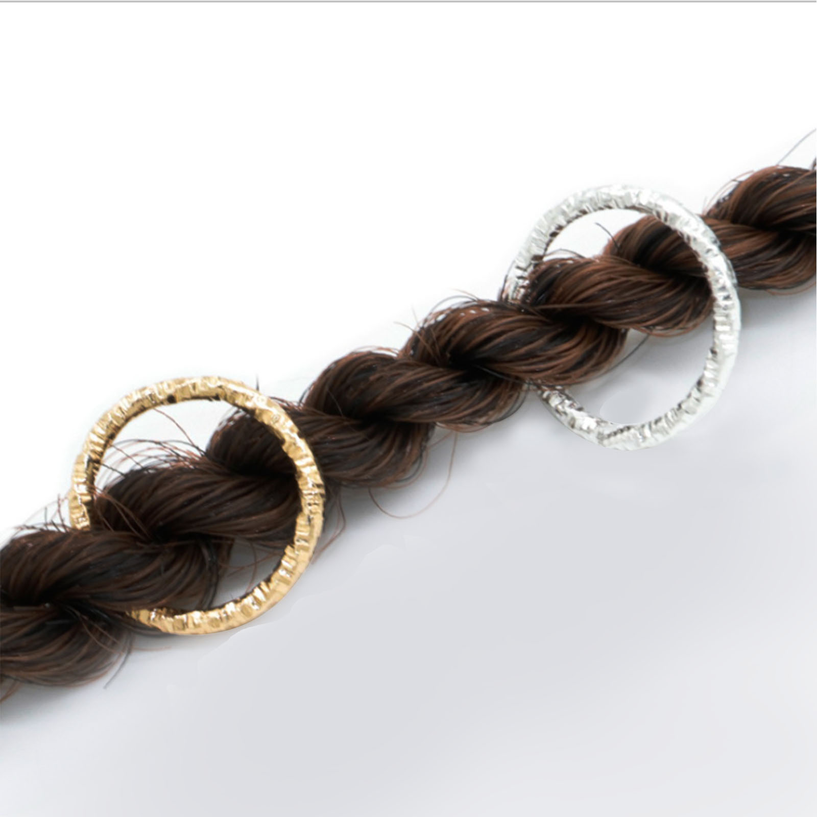 Hair Rings - Decorate Hair Rings & Hair Beads - for Set Hair, Braids or Dreadlocks - 140 Pieces