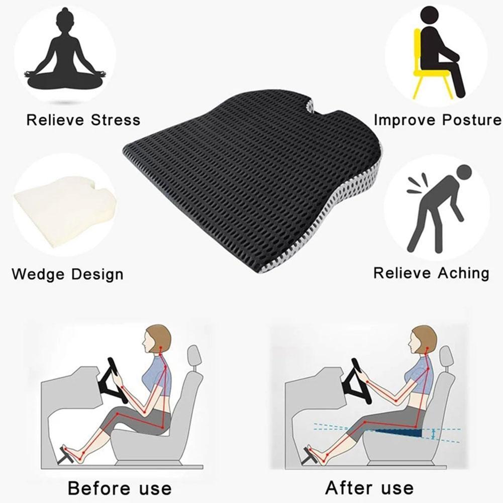 Extra Firm Wedge Car Seat Cushion for Back Pain