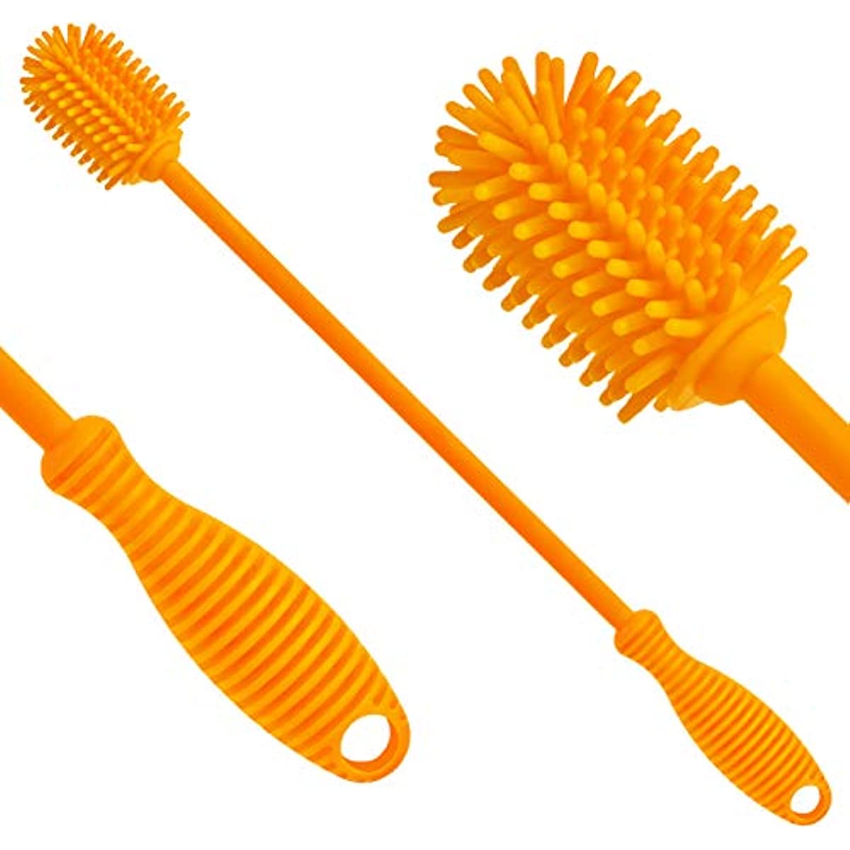  Long Bottle Brush Cleaner Set (3-in-1) and Straw Brushes   Thick and Thin Dish Brush Set with Straw Cleaners for Washing Baby Bottle,  Water Bottles, Mugs : Health & Household