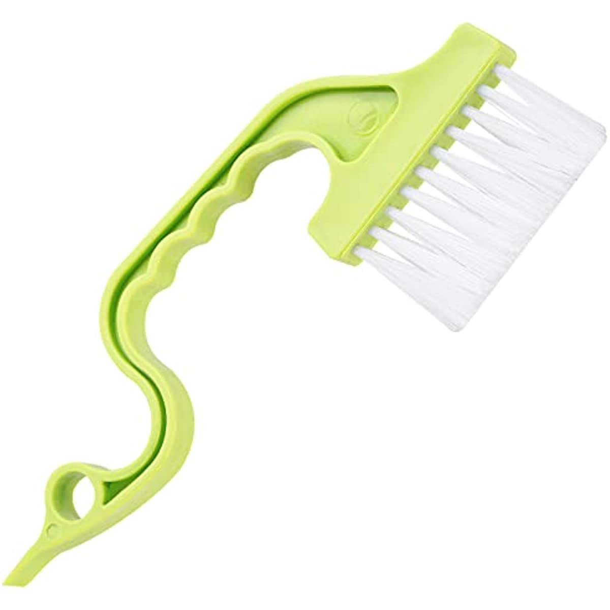 2pcs Hand-held Groove Gap Cleaning Tools Door Window Track Kitchen Cleaning  Brushes(Green) 