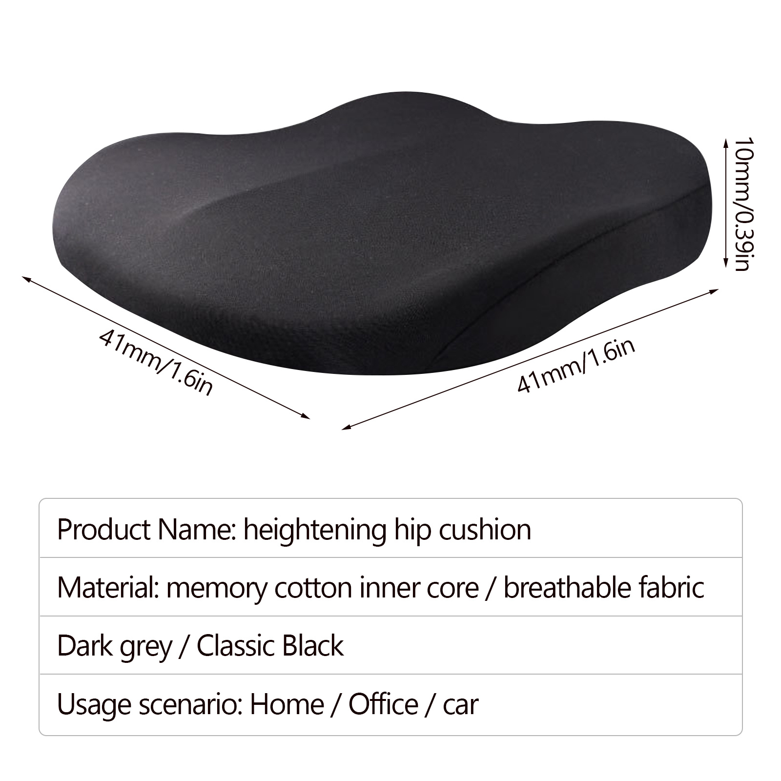 Car Booster Seat Cushion, Memory Foam Height Seat Protector Cover Pad Mats Adult  Car Seat Booster Cushions For Car Office Home - Temu Switzerland