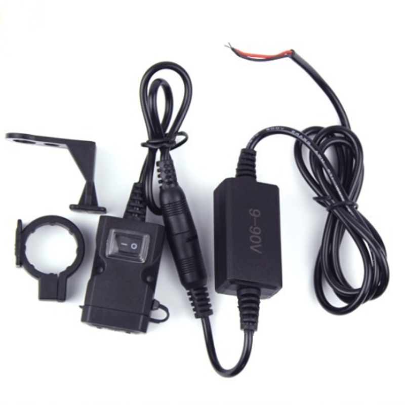 12V-24V Dual USB Motorcycle Charger Adapter: Waterproof Power Supply Socket  for Motorcycle Accessories