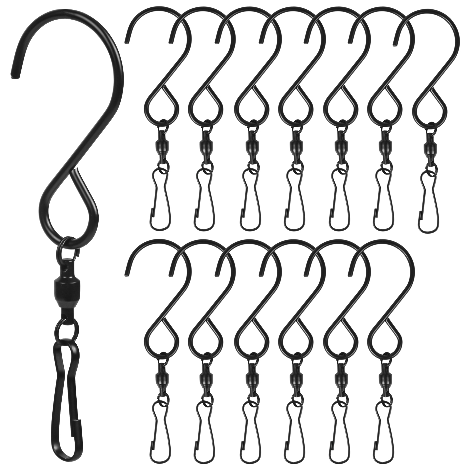 14pcs Stainless Steel Swivel Hooks - Perfect for Garden Wind Spinners &  More!