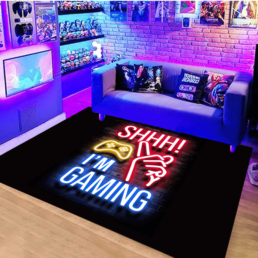 

1pc Area Rug, 3d Game Carpet, Non-slip Floor Mat For Living Room Bedroom, Game Player Home Decor, Boys Gifts