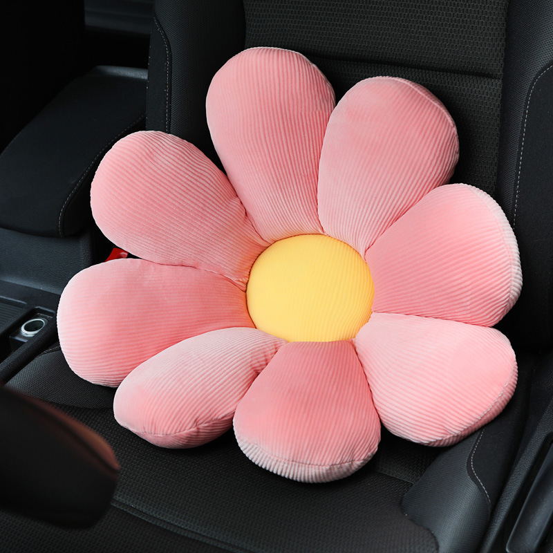 1 Pcs Seat Belt Cover Shoulder Pad Cushion Car Safety Belt Strap Auto Cute  Plush Flowers Belt Cushion Relax for Women Driving Interior Girls 