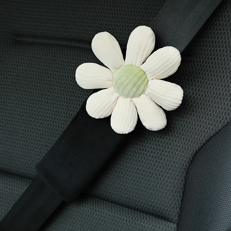Cute Flower Car Neck Pillow Car Seat Cushion Soft Temu