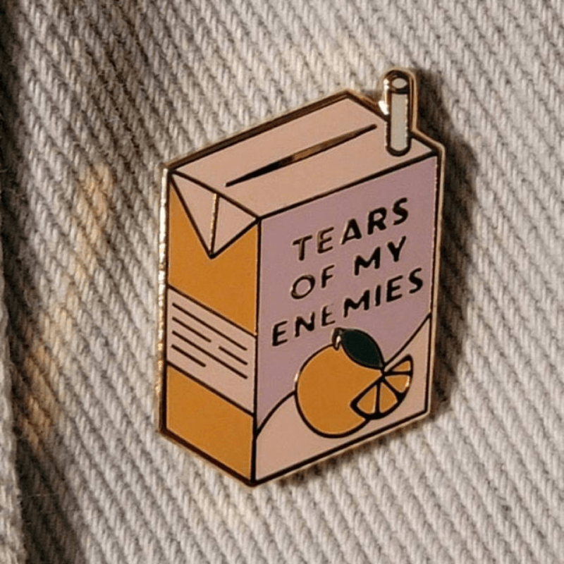 

Men's Novel Fashion Brooch - Tears Of My Enemies - Unique Accessory For Bold Style