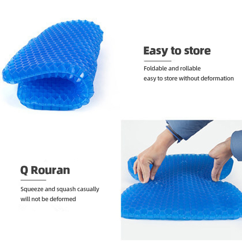 Summer Gel Seat Cushion Breathable Honeycomb Design For Pressure