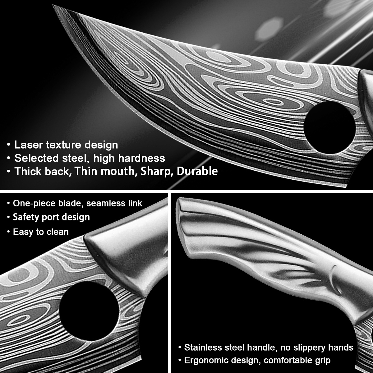 Handmade Thin Ultra Sharp Professional Kitchen Damascus Steel Chef