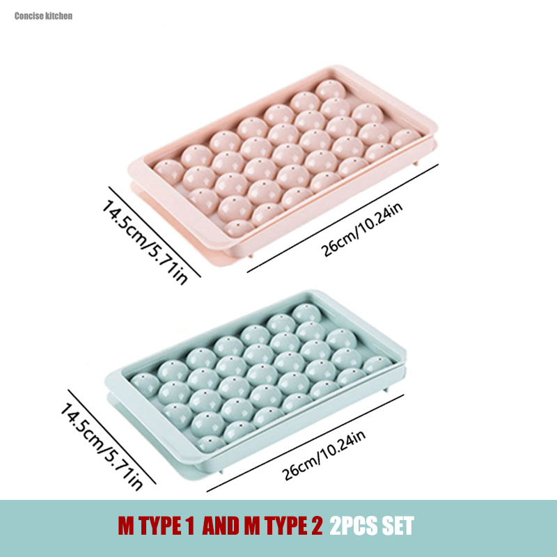 Mini Round 33 Ice Cube Tray, Easy Release Ice Ball Maker Mold for Free–  SearchFindOrder